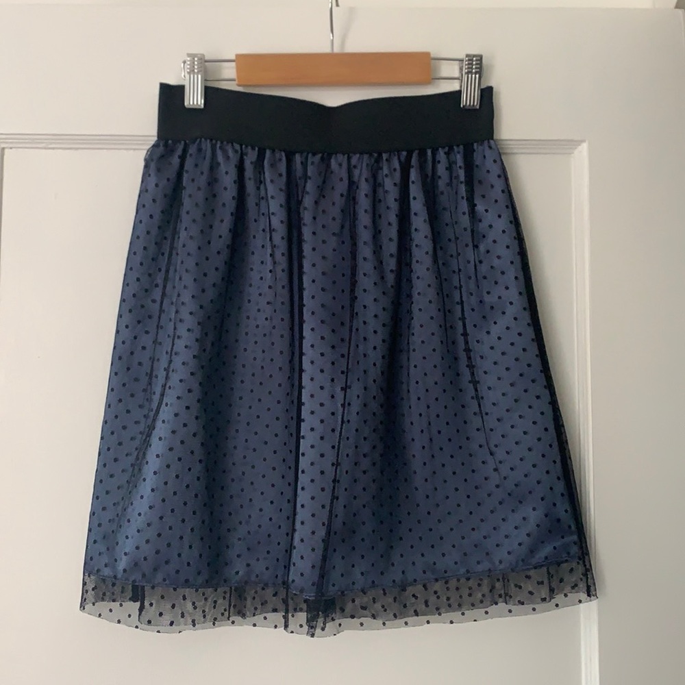 FREE 💖 Silky satin tulle lace party mini skirt XS
